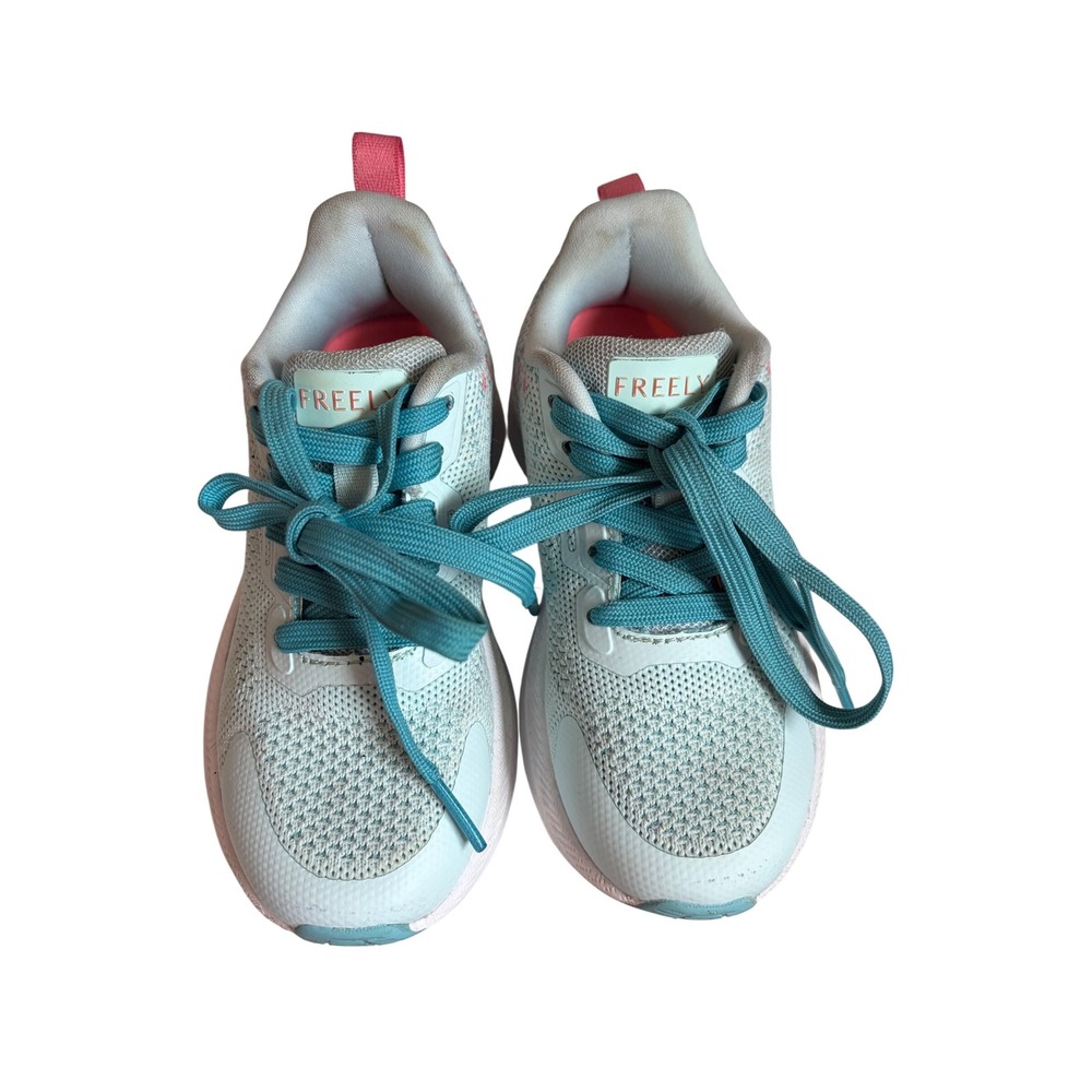 Freely Girls Light Blue Pink Mesh Athletic Running Shoes Sneakers Size 11D